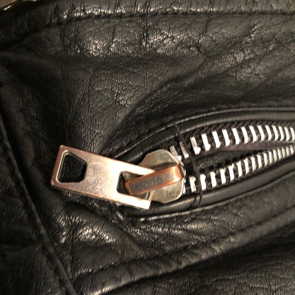 Real Leather Biker Jacket - Picture 4 of 6
